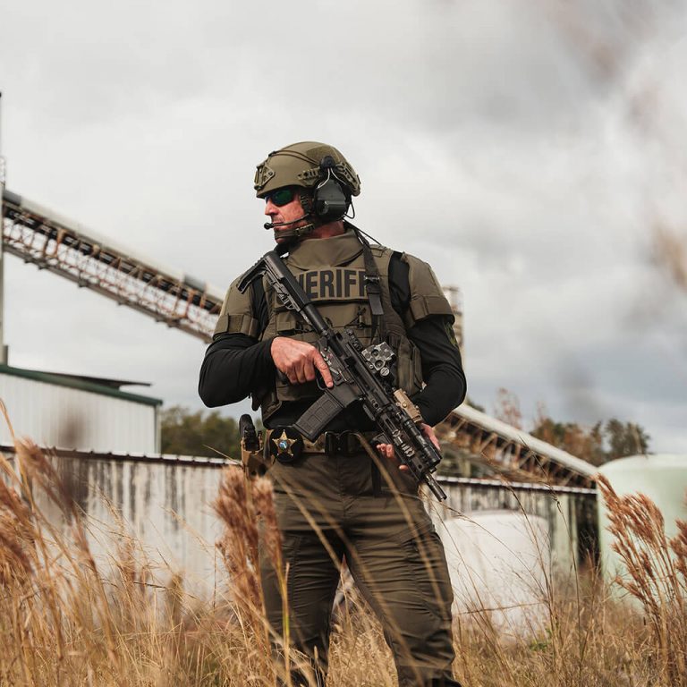 Slate Solutions photoshoot of police and tactical vests